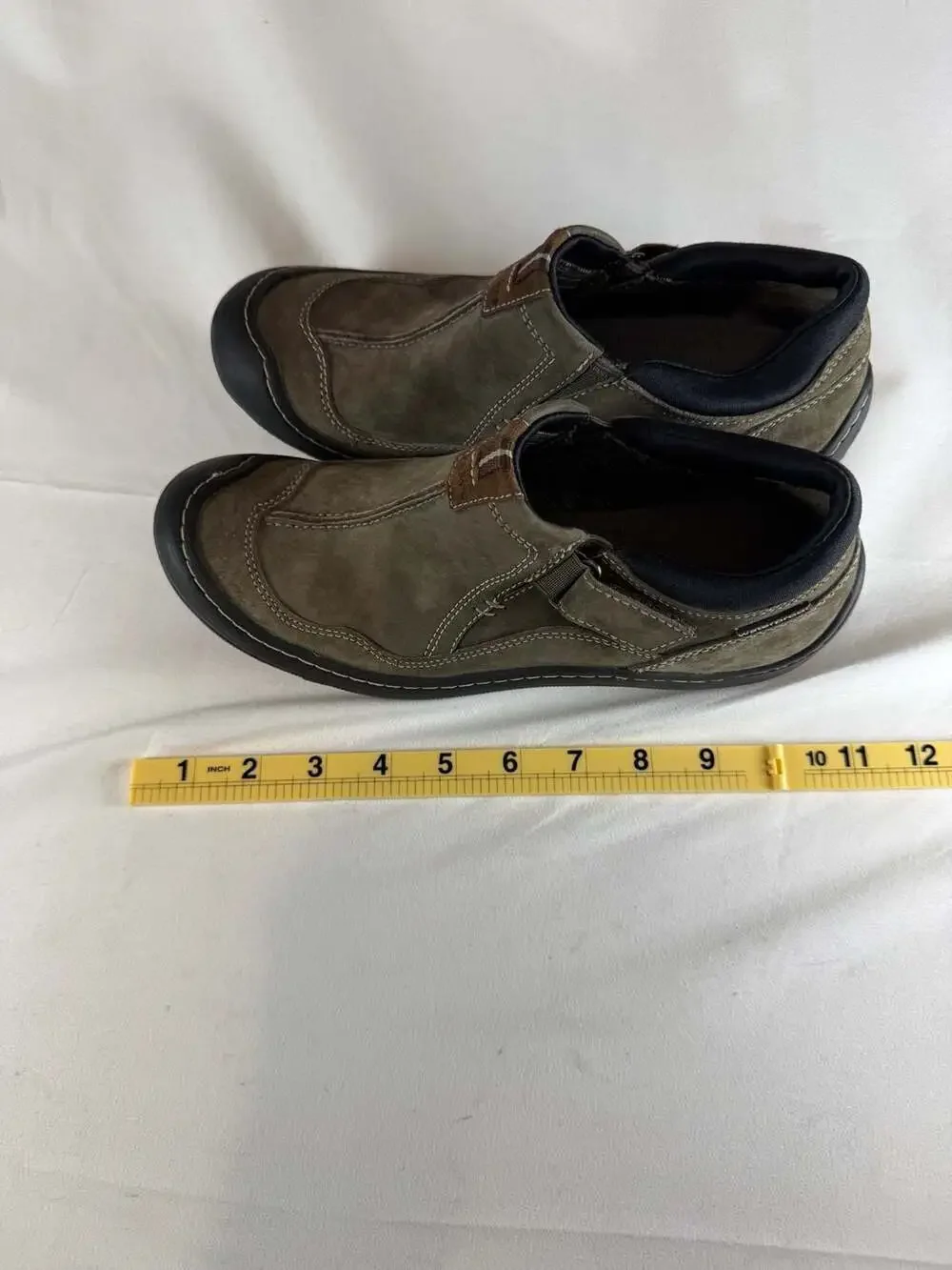 Privo by Clarks Men’s Slip-On Casual Shoes Brown Suede Size 8 utilitarian waterp